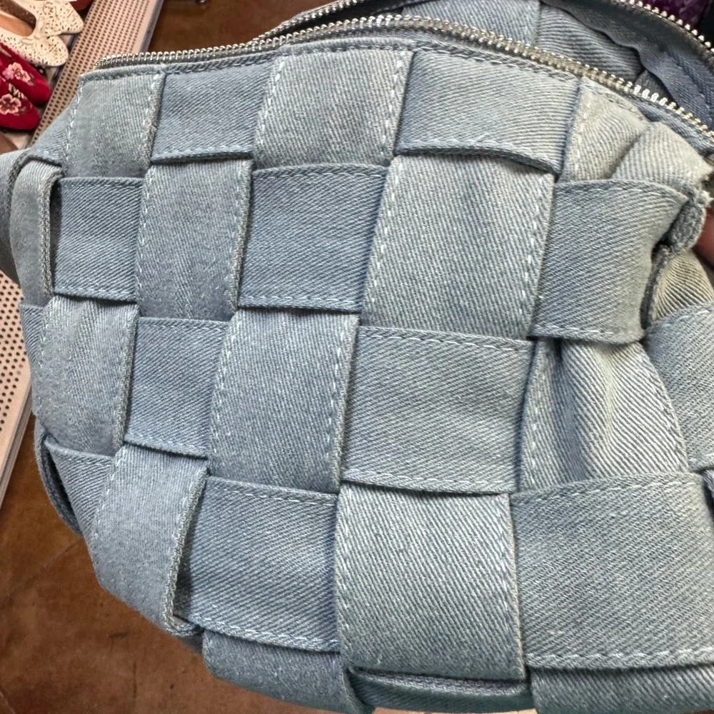 Woven Denim Shoulder Bag - Picture 8 of 8